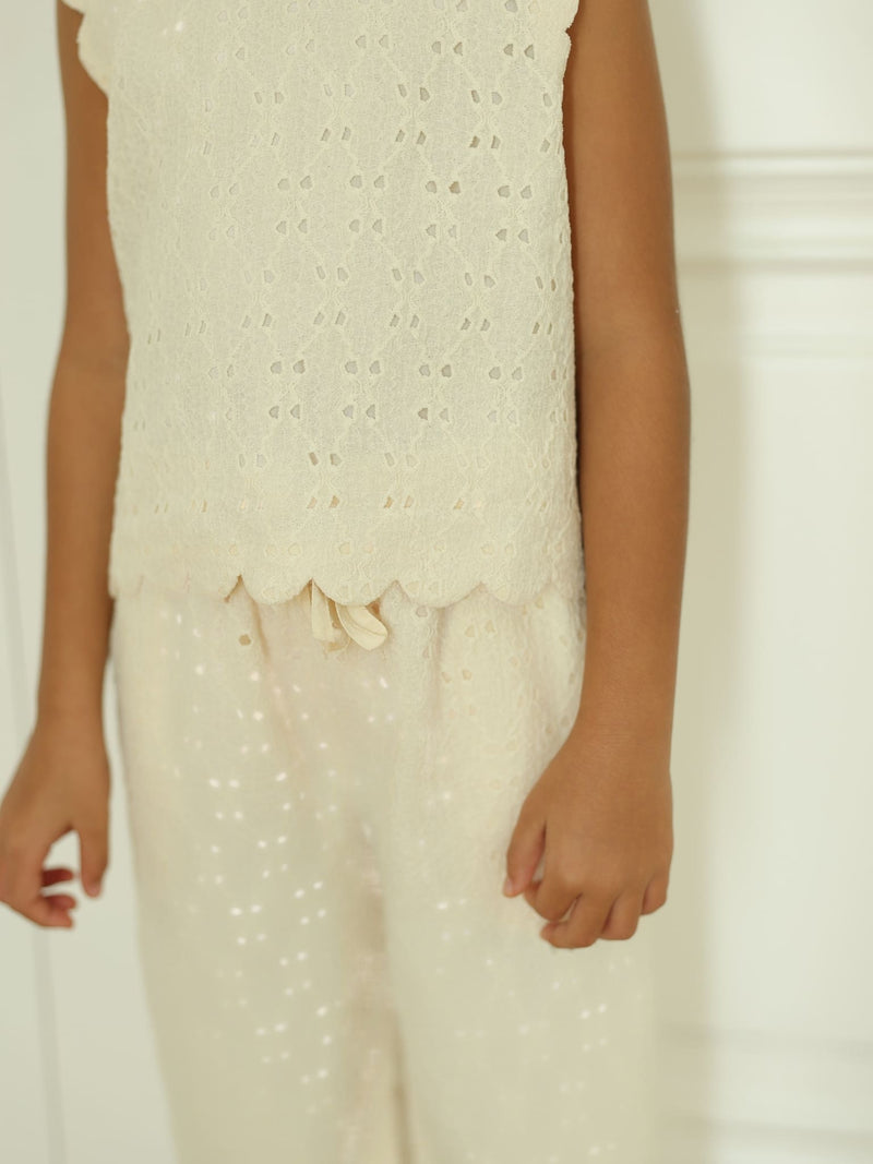 Mini Cassia Crochet Co Ord Set For Girls