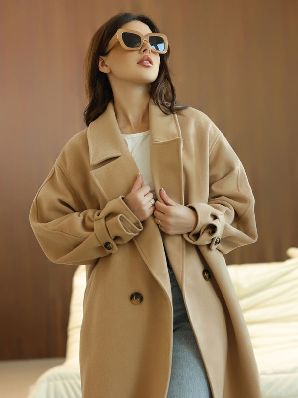 Vela Long Winter Beige Coat