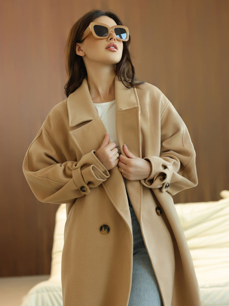 Vela Long Winter Beige Coat