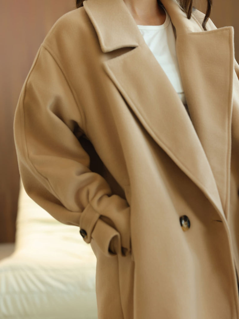 Vela Long Winter Beige Coat