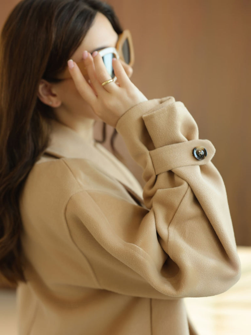 Vela Long Winter Beige Coat