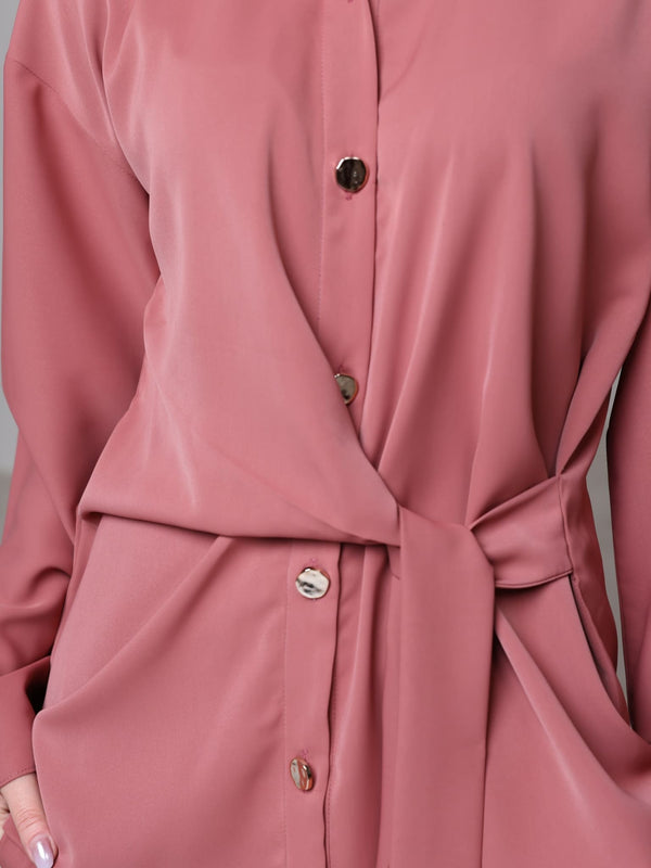 Yuna Knot Peach Co Ord Set