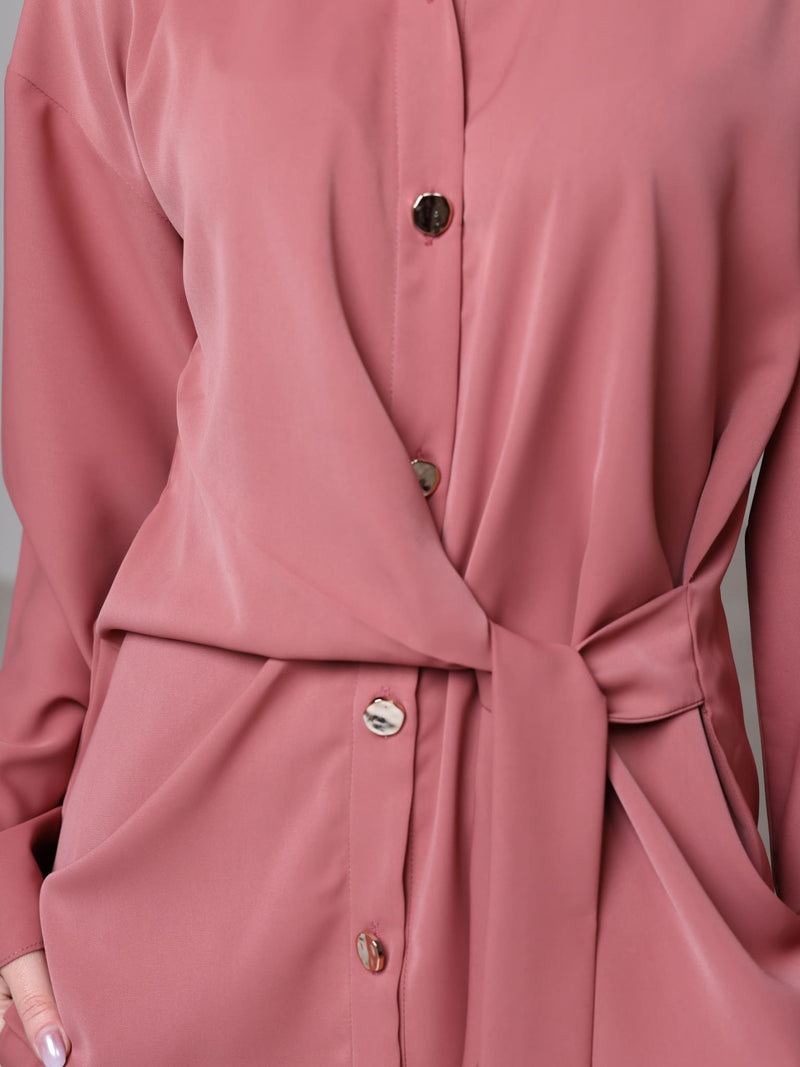 Yuna Knot Peach Co Ord Set