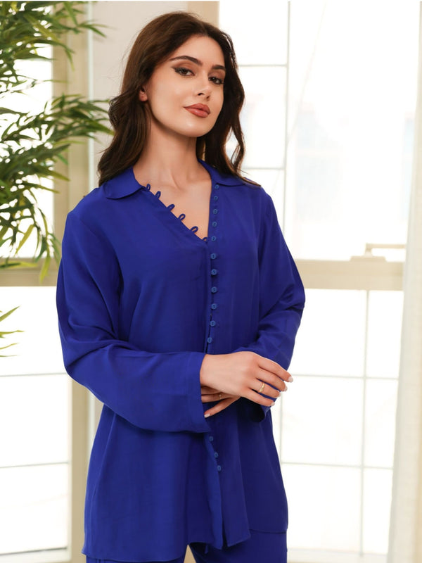 Sepia Royal Blue Co Ord Set