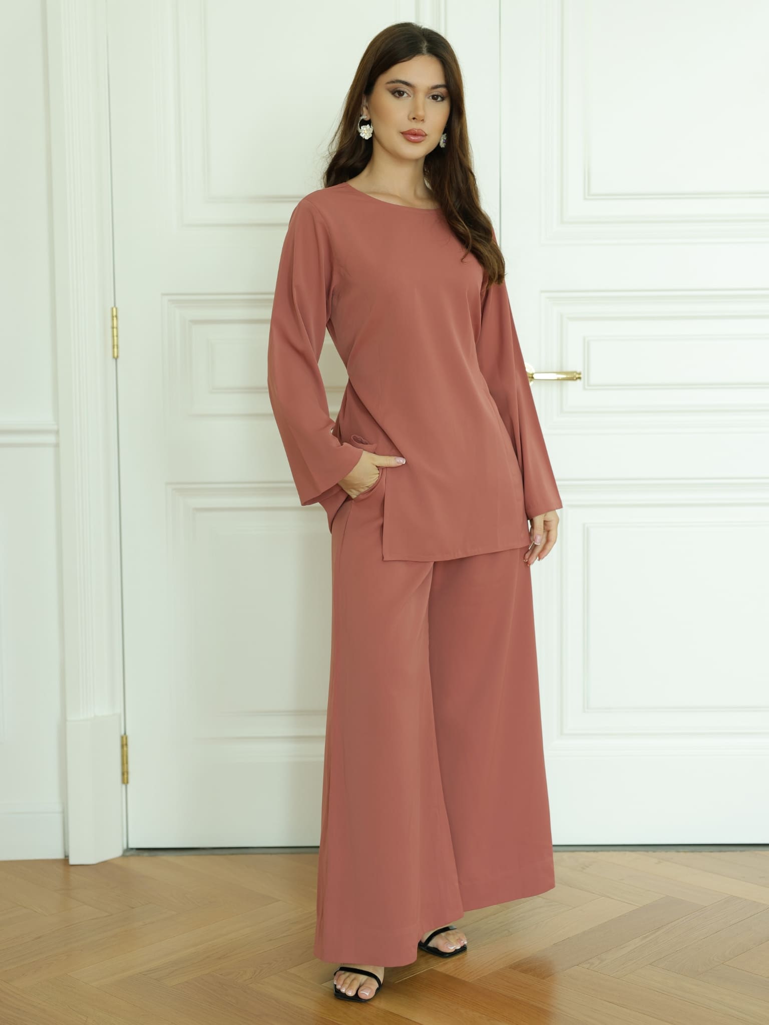 Kleo Tea Pink Panel Shirt