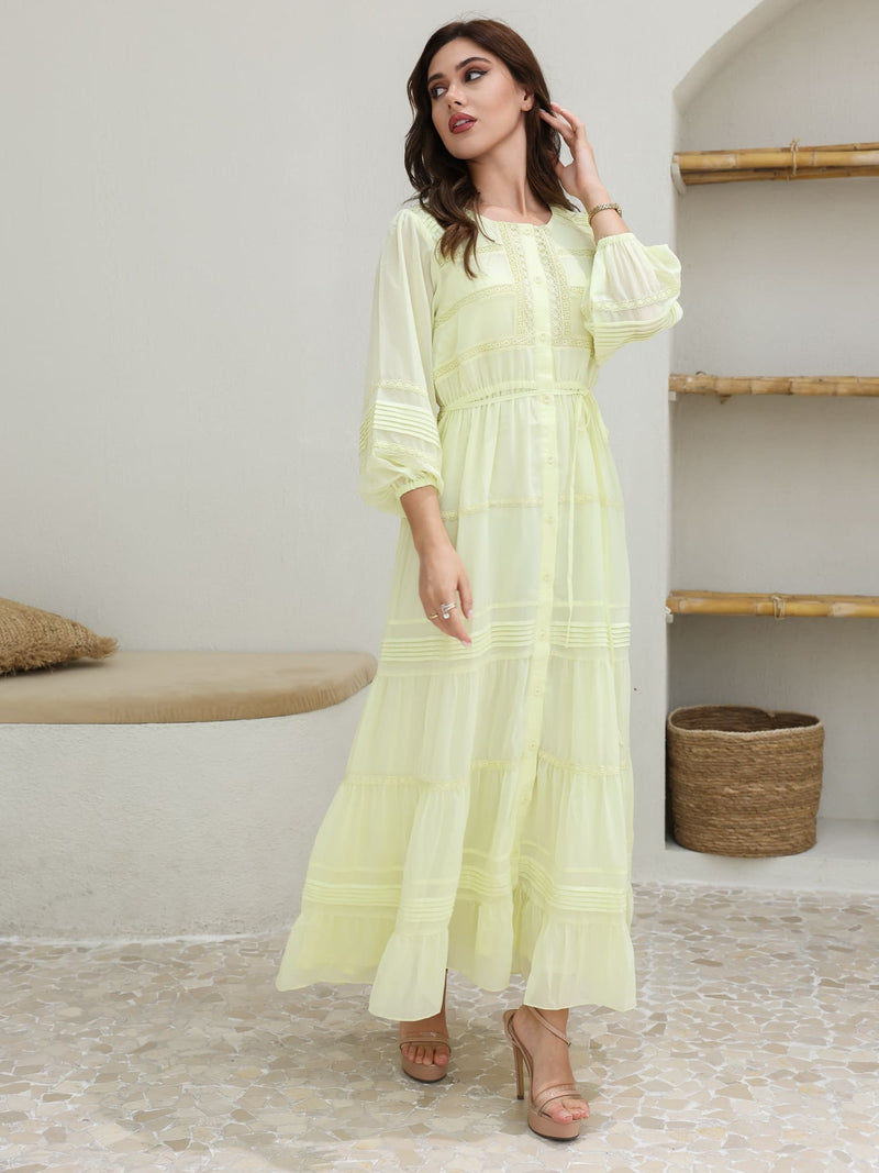 Limelette Lace Long Dress