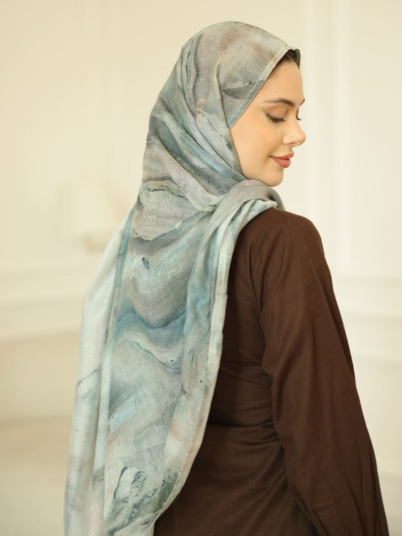 Marble Ambre Printed Hijab
