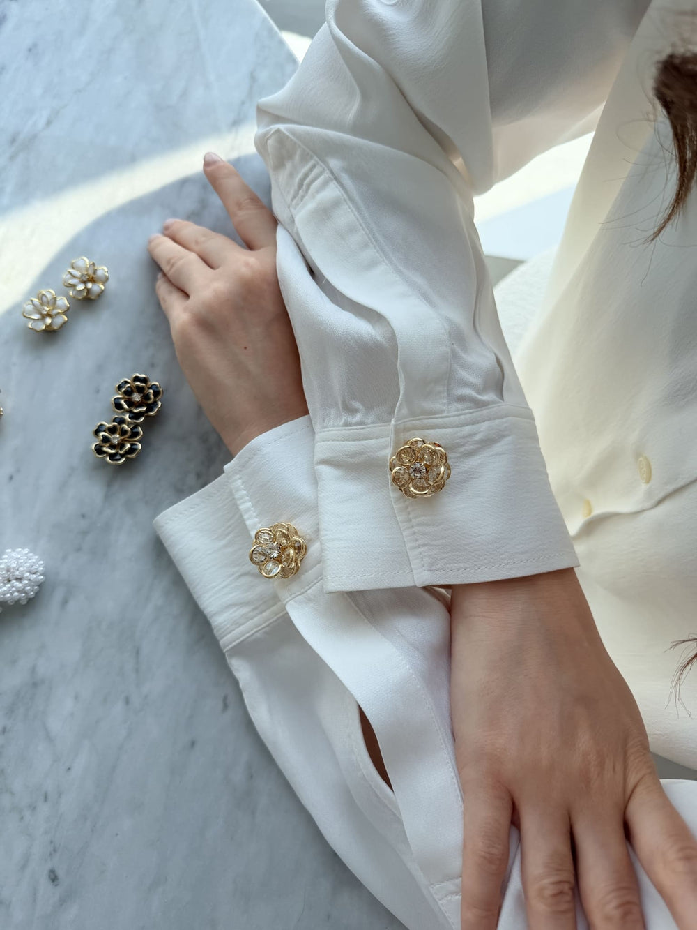 Sunlit Fleur CuffLinks