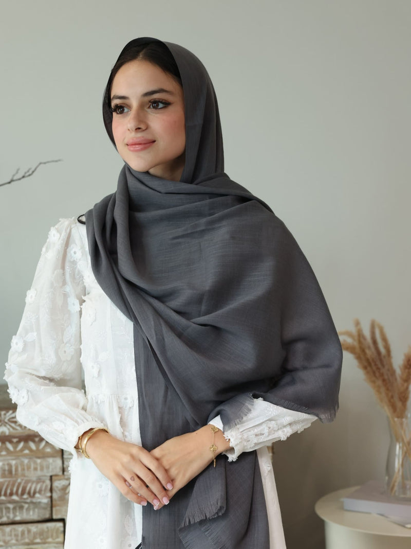 Modal Essential Hijab / Stole - Ash