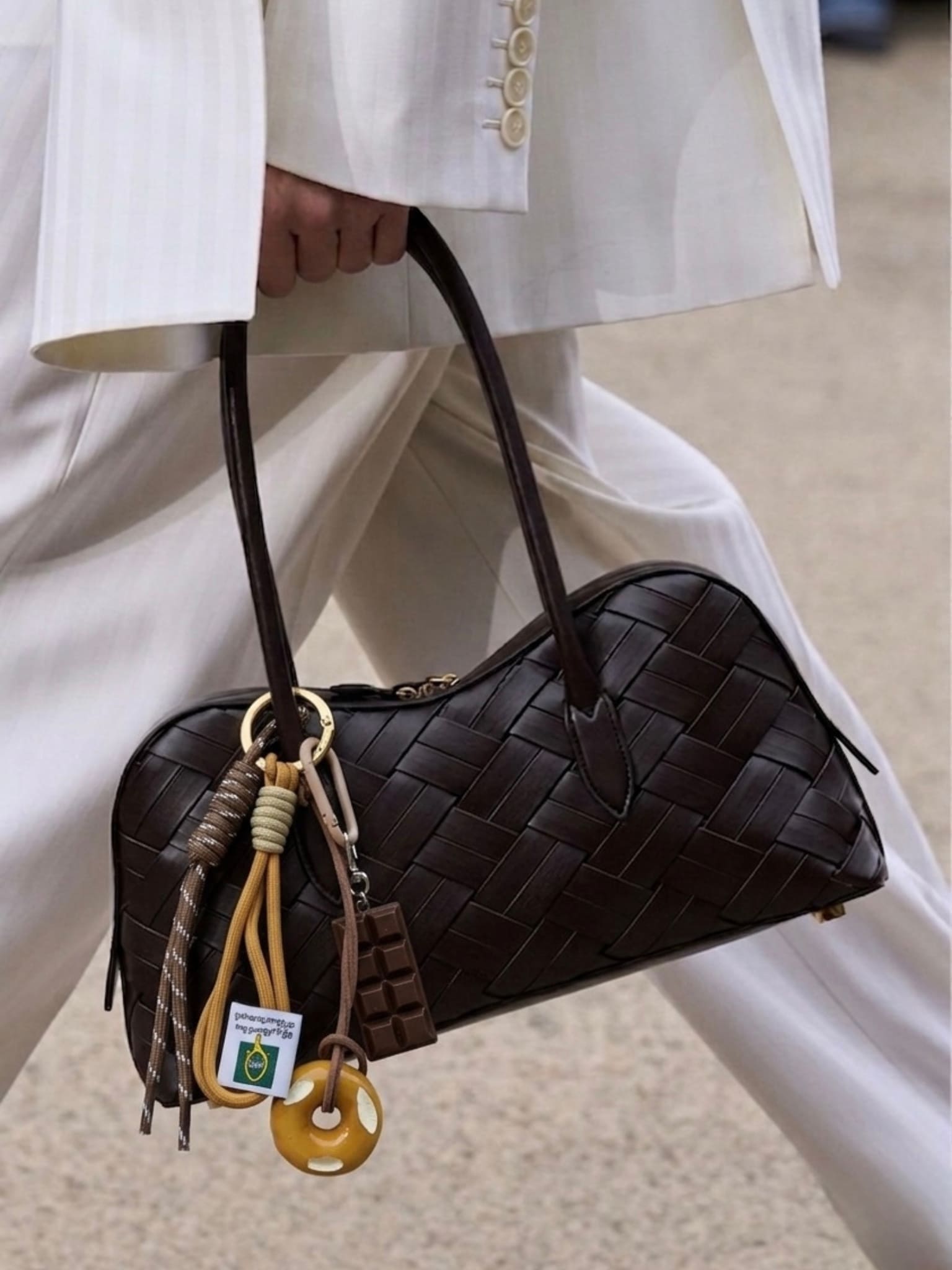 Bagel Chocolate Bag Charm