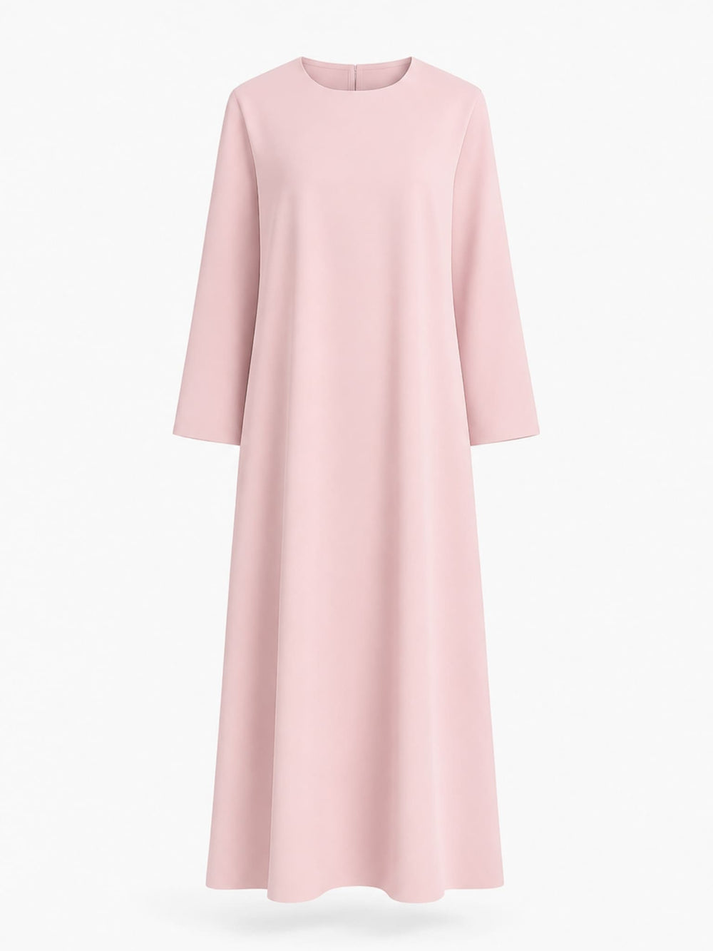 Petaline Pink Full Sleeves Straight Dress
