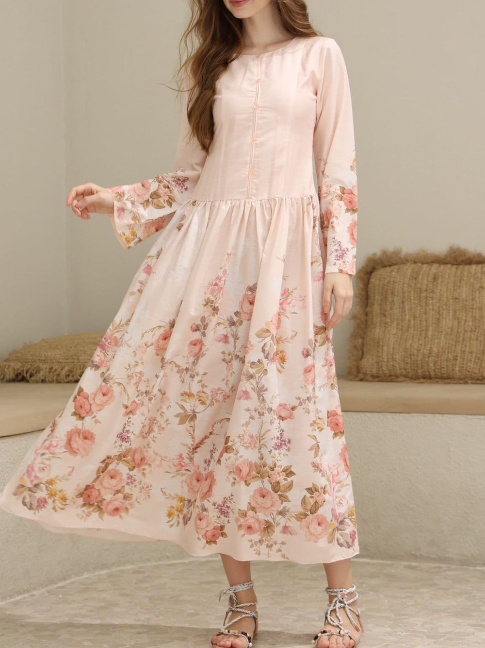 Benny Printed Long Dress