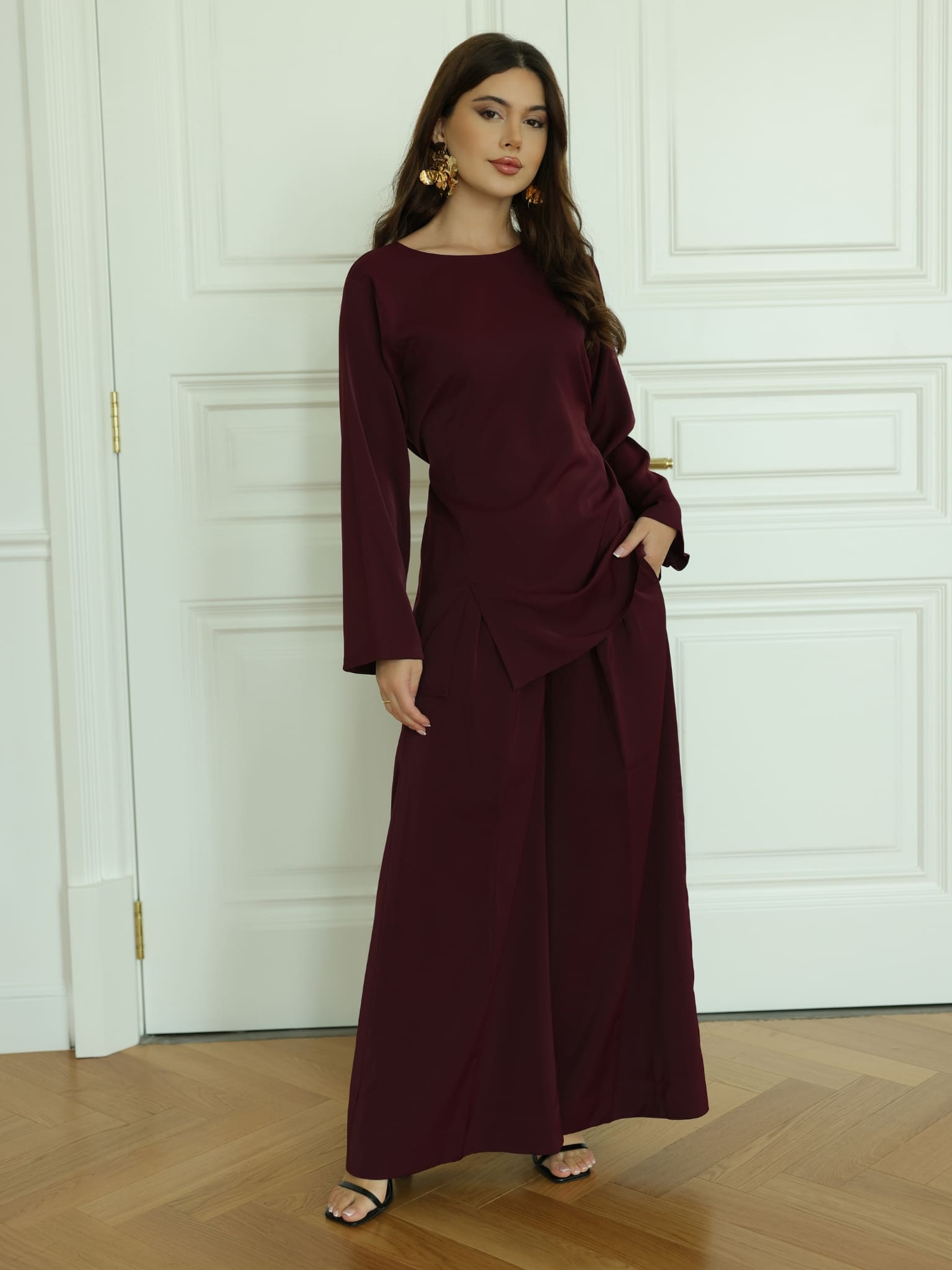 Kleo Plum Panel Shirt