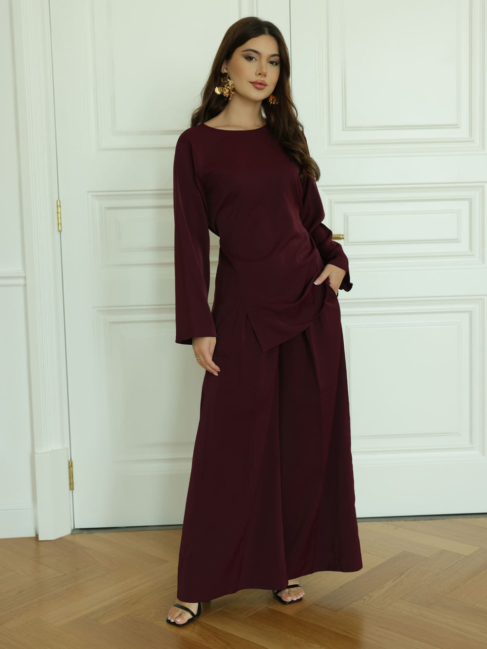 Kleo Plum Panel Shirt