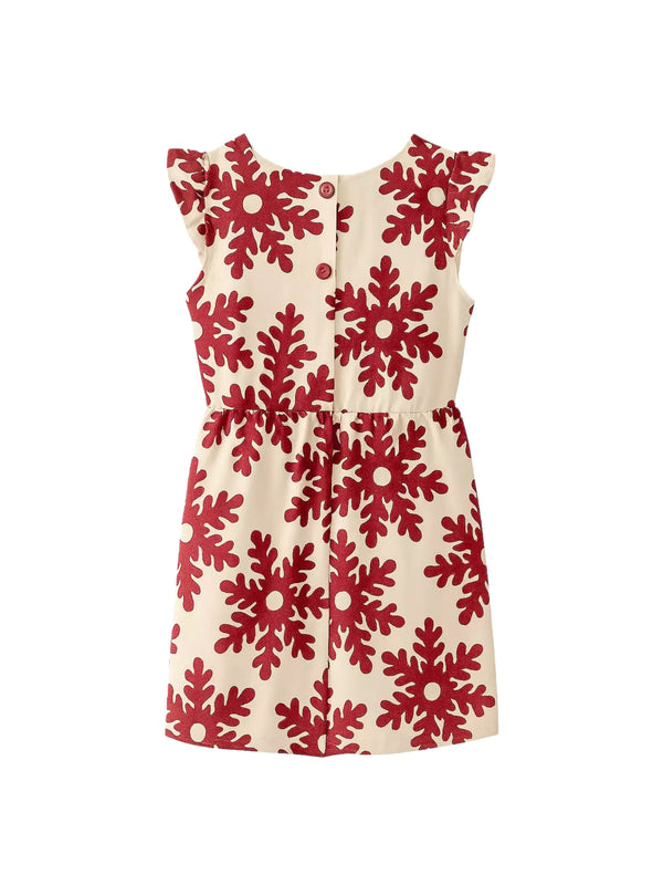 Mini Lelan Motif Red Dress