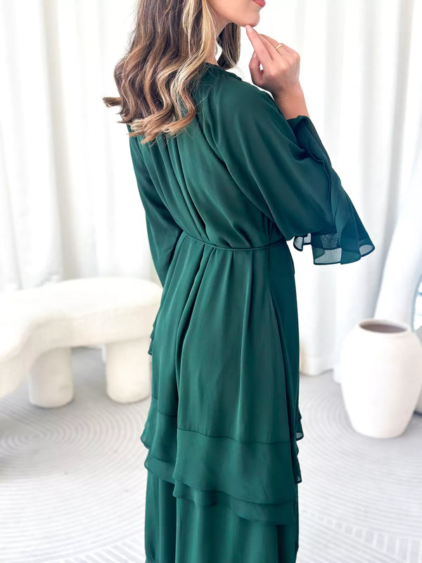 ◆Loulouseoul◆ Lily Shirring Long Dress Light Green LOULOUSEOUL Lily Shirring Long Dress - Light Green