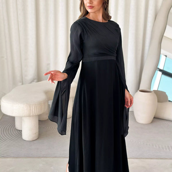 Anya Black Long Dress