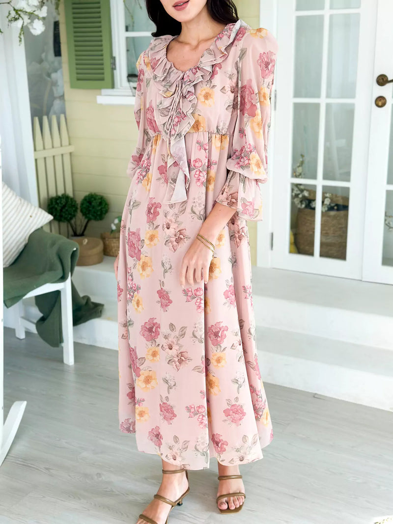 Emery Floral Long Dress