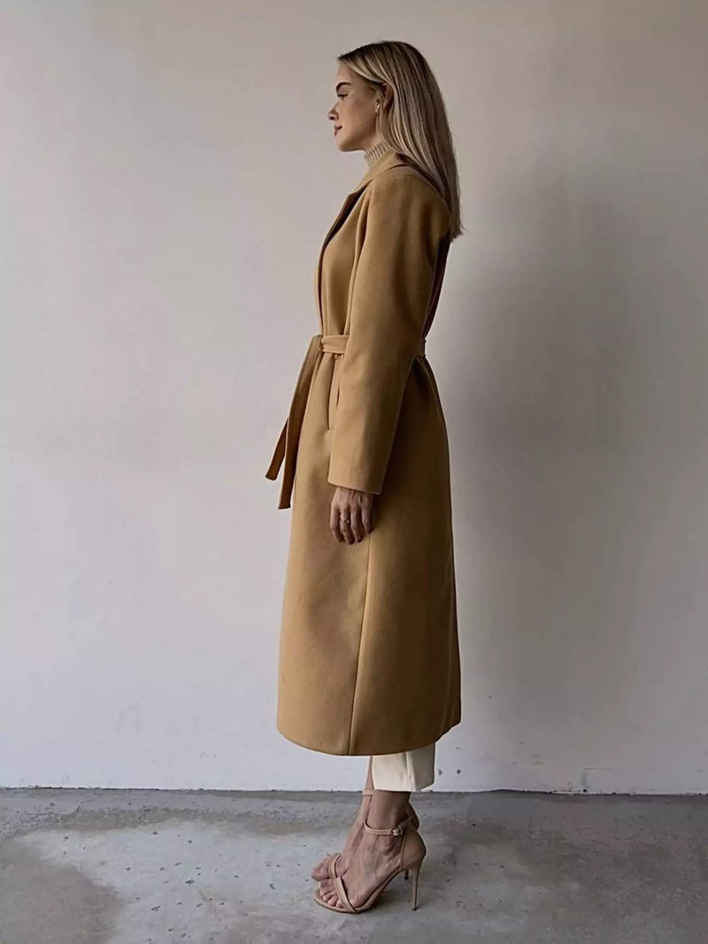 Muse Long Coat - Brown