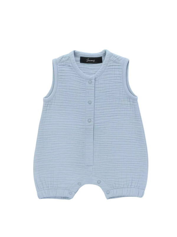 Mini Onesie Usafa Pastel Blue Muslin