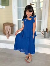 Mini Imperial Blue Long Dress