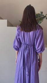 Odessa Cotton Dress In Lavender