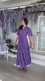 Amethyst Lilac Long Dress