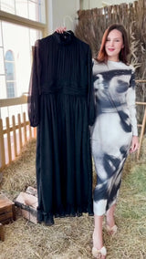 Morgan Black Long Dress