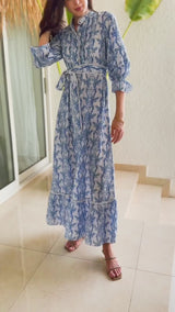 Livia Blue Long Dress