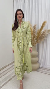 Ferula Pastel Green Long Dress