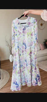 Bell Flower Long Dress