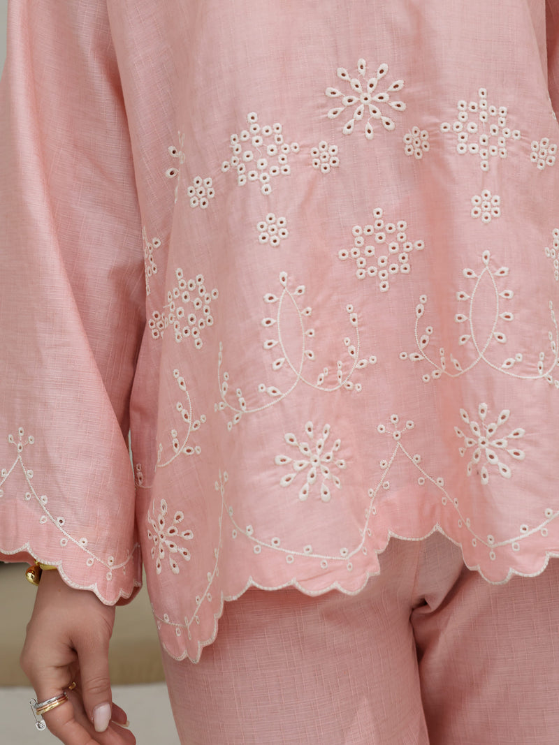 Coraly Cutwork Co Ord Set