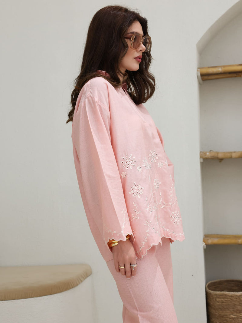 Coraly Cutwork Co Ord Set