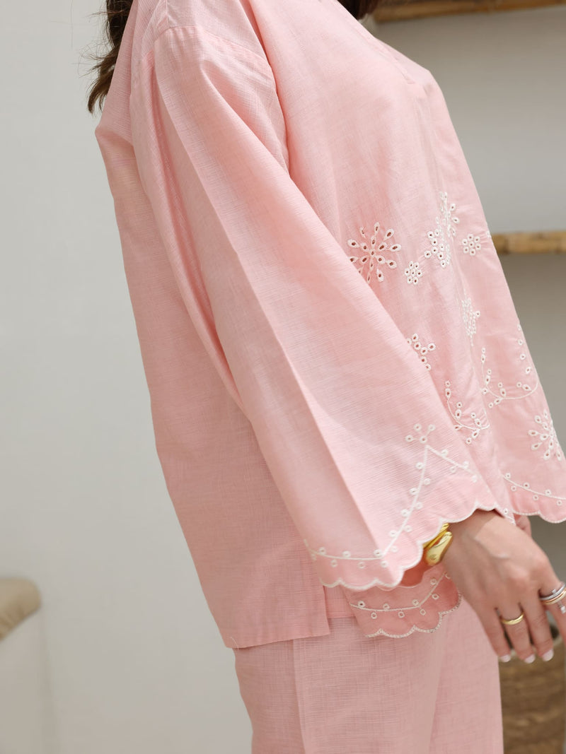 Coraly Cutwork Co Ord Set