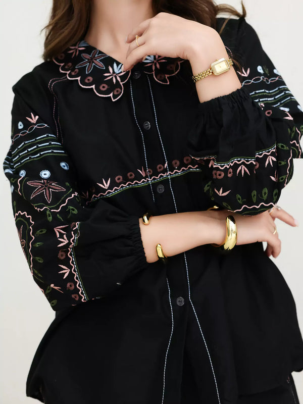 Elyss Embroidered Co Ord Set