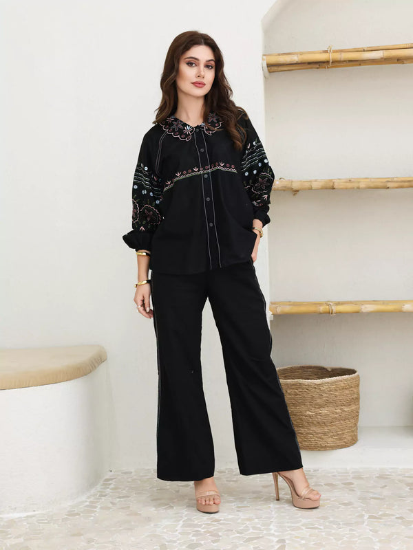 Elyss Embroidered Co Ord Set