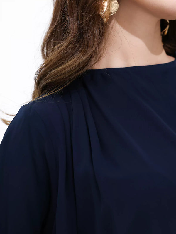 Alden Blue Pleated Co Ord Set