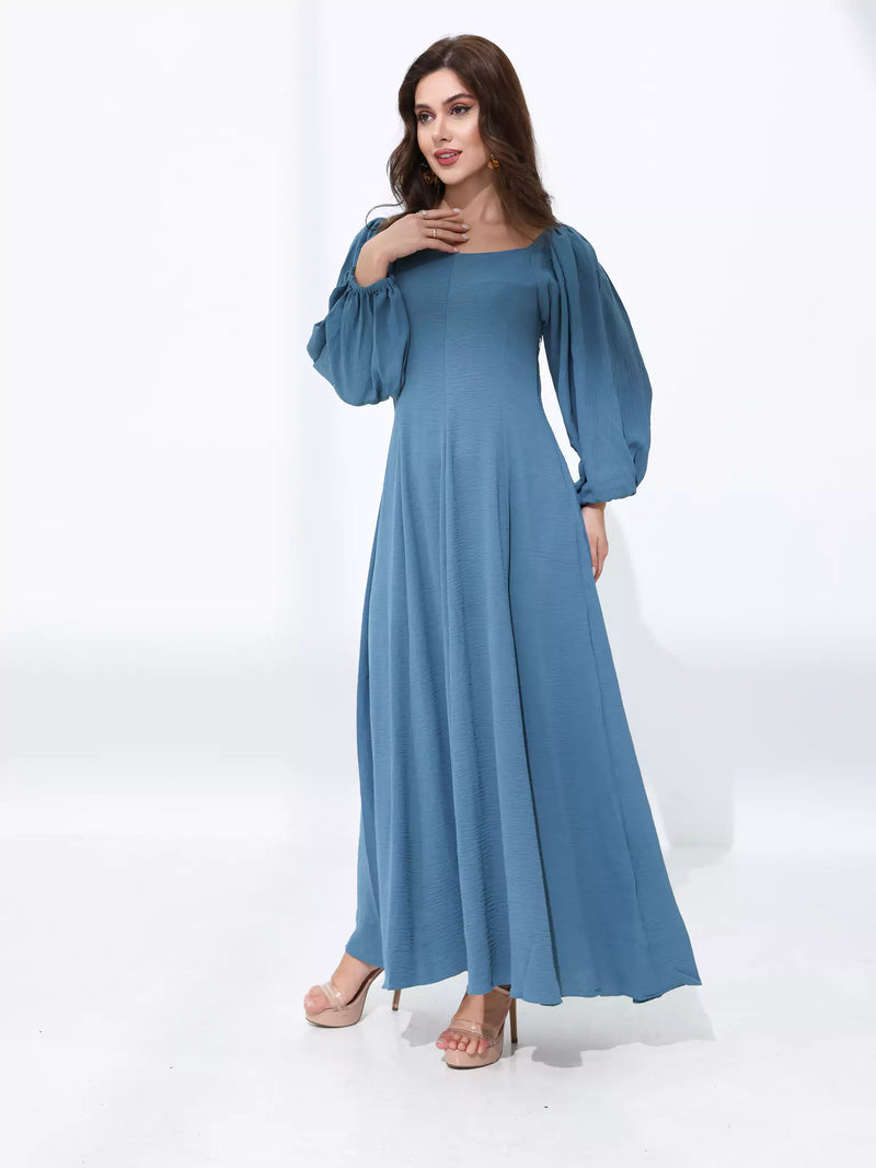 Plumpet Blue Long Dress