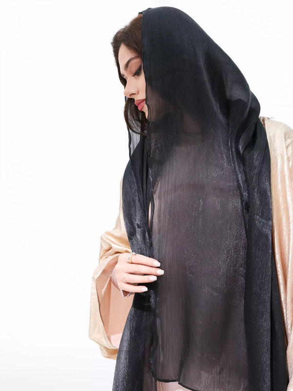 Glimmer Black Hijab