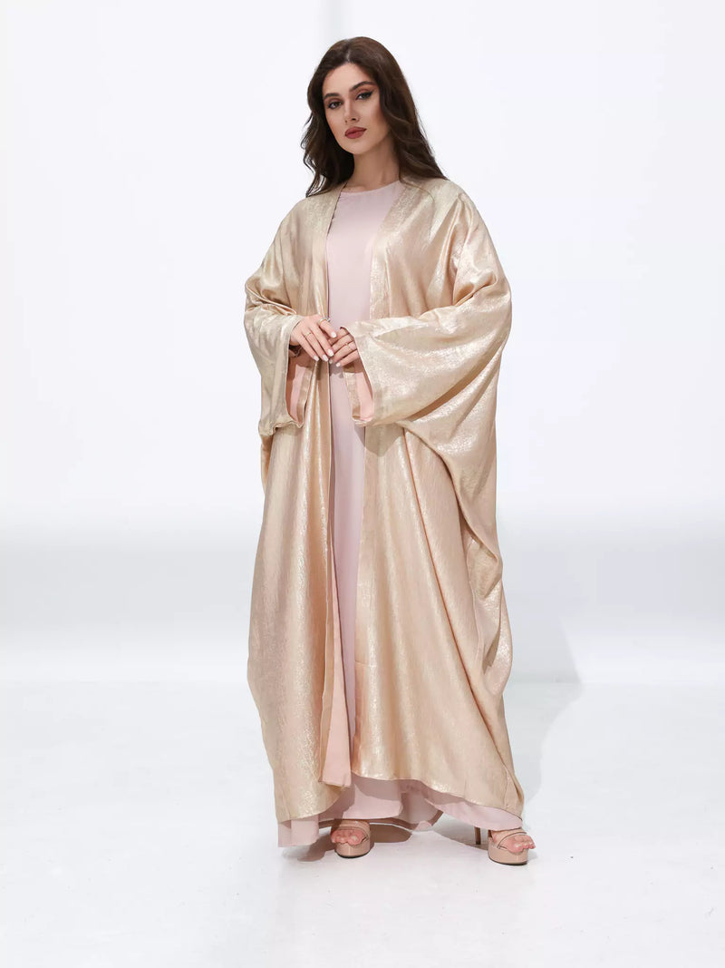 Peach Luxe Shimmer Long Shrug
