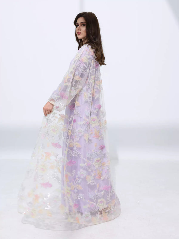 Embellished Luxury Abaya Hued Floral