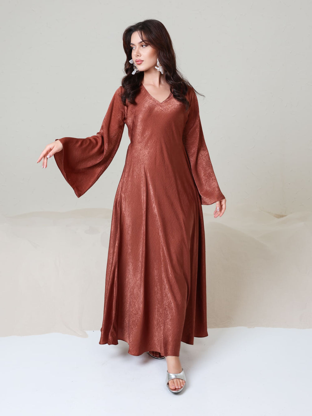Juni Desert Soft Silk Dress