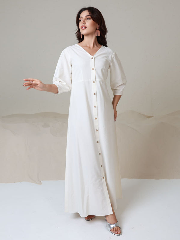 Darcy White Linen Dress