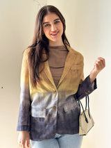 Dyed Linen Blazer Apparel & Accessories  - Sowears