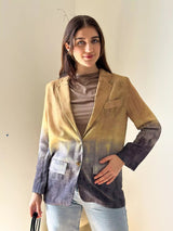 Dyed Linen Blazer Apparel & Accessories  - Sowears