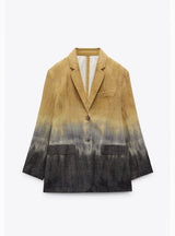 Dyed Linen Blazer Apparel & Accessories  - Sowears