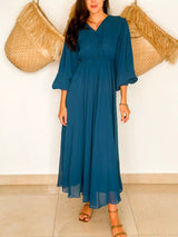 Azul Blue Long Dress  - Sowears