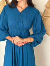 Azul Blue Long Dress  - Sowears