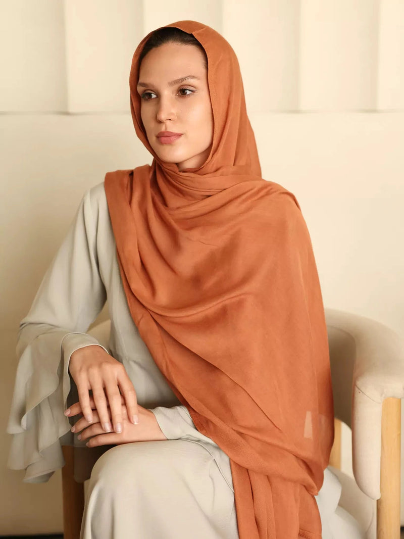 Breathable Soft Choco Modal Hijab  - Sowears