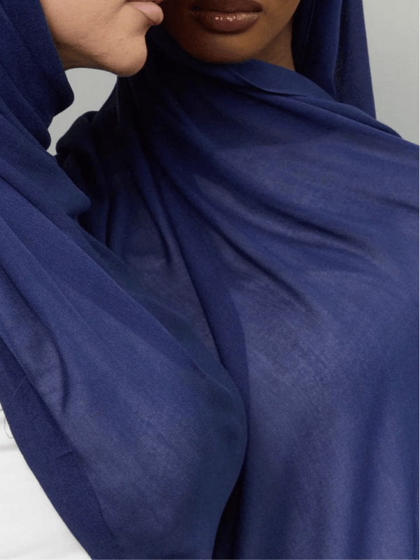 Breathable Soft Dusty Blue Modal Hijab  - Sowears